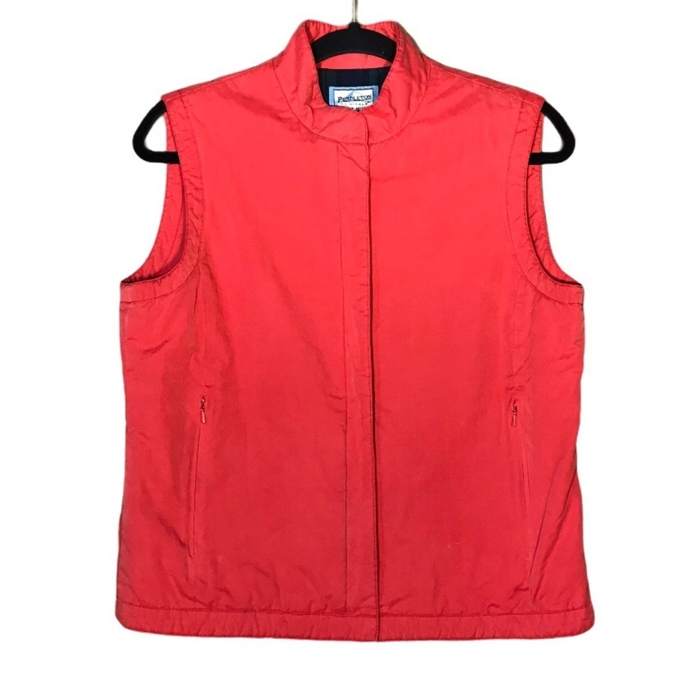 Pendleton Vest Winter Utility Zip Front Tomato Re… - image 1